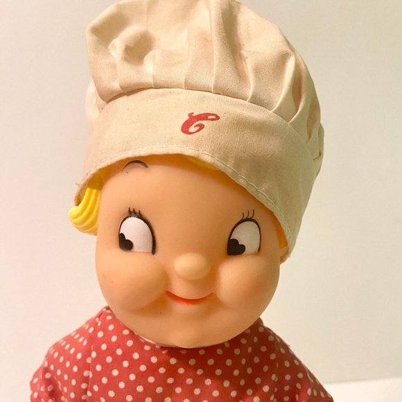 Chef Doll with Red Outfit and Cream Hat - Picture 2 of 16